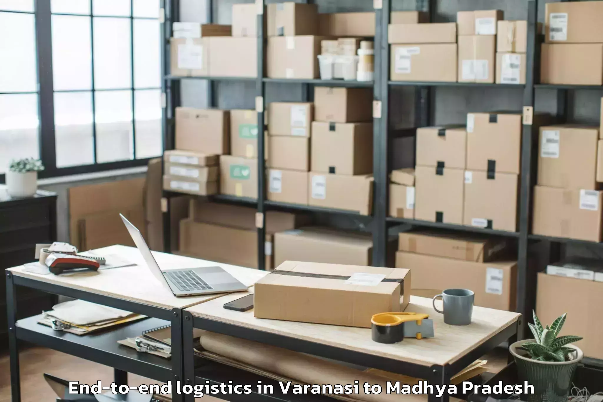 Trusted Varanasi to Rahatgarh End To End Logistics